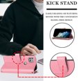 thumbnail image 4 of Compatible avec Motorola Moto One 5G Ace Étui Portefeuille Premium à Fermeture Éclair Grand Espace à Rabat en Cuir PU, 4 of 5