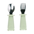 thumbnail image 2 of BKER Stainless Steel Fork Spoon Set With Silicone Handle Durable Tableware For Kitchen Dining Camping Travel Picnic BBQ Party, 2 of 4