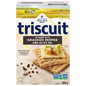 Triscuit Cracked Pepper & Olive Oil Snacking Crackers