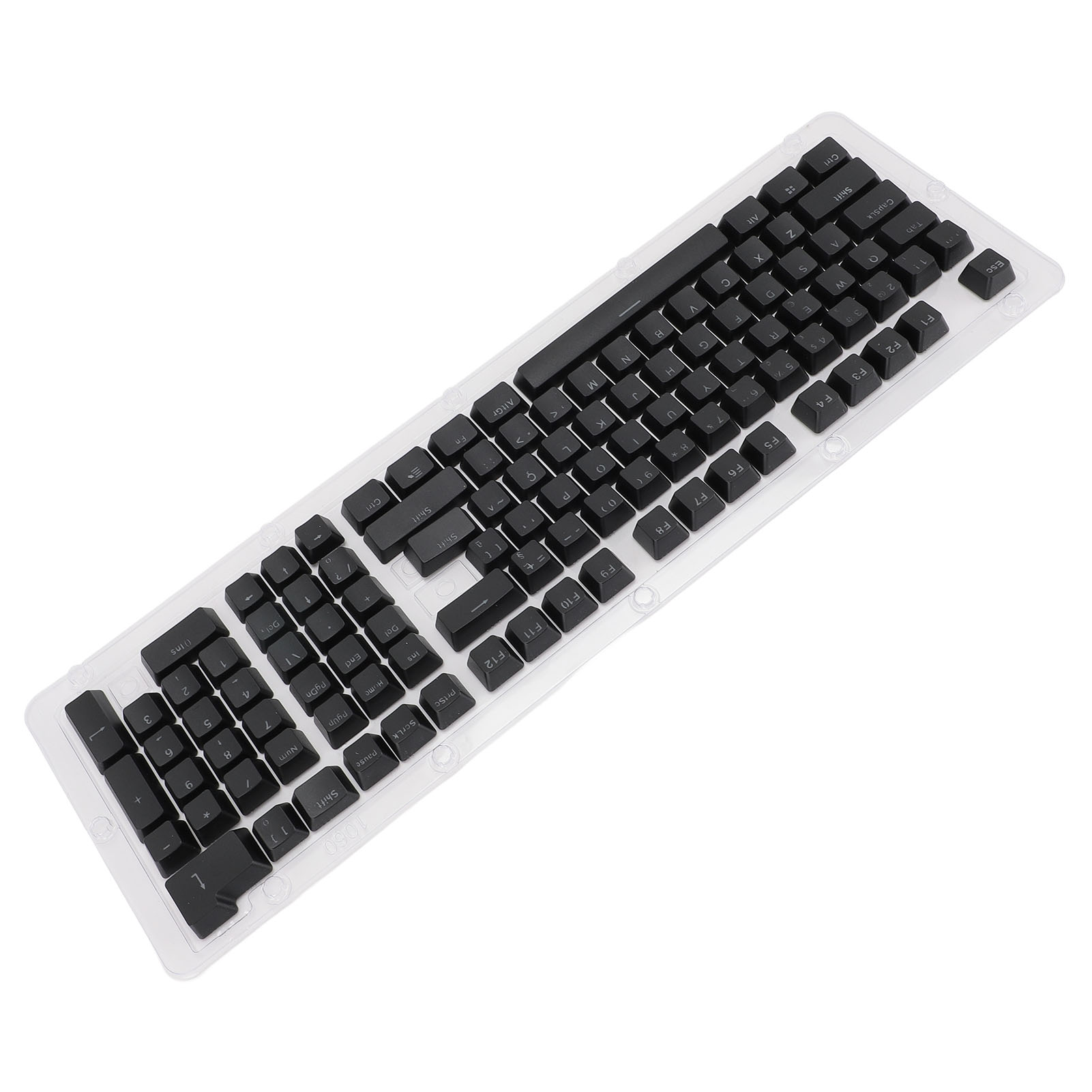 Brazilian Portuguese Mechanical Keyboard Keycaps, Translucent Retro Profile Keycaps Full Set for 61 64 68 84 87 96 98 100 104 108 Keys Keyboard, Double Shot Keycaps for Gaming