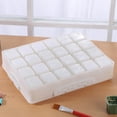 thumbnail image 1 of facefd Paint Palette Paint Mixing Trays Watercolor Draw Pigment Box Paints Tins Box 24Grid, 1 of 9