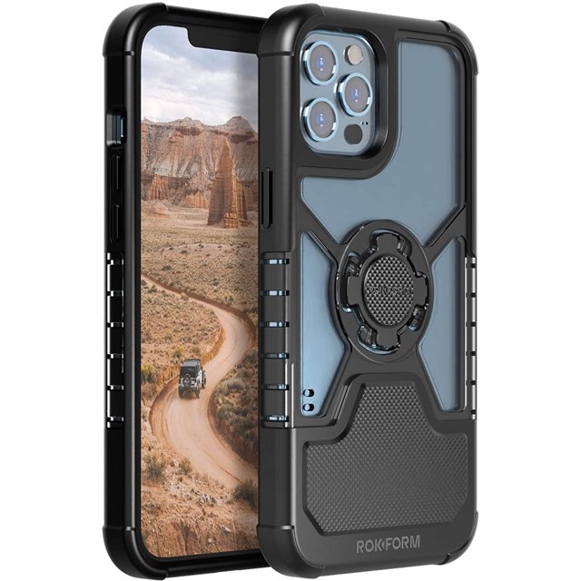 Rokform - iPhone 12 Pro Max Case, Crystal Series, Slim Magnetic Protective Apple Gear, iPhone Cover with RokLock Twist