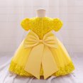 thumbnail image 4 of Robe Mi-Mollet à Manches Courtes et Col Rond, Tenue Formelle pour Enfants Incluant de Longues Robes Florales, Robes de Princesse, Robes à Fleurs pour Enfants, Robes de Mariage, Etc., 4 of 7