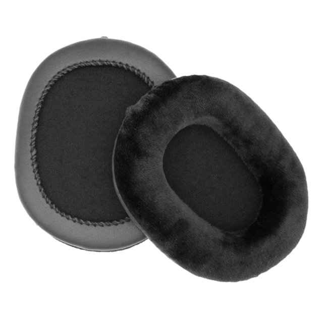lionlar 2 Pcs Coussinets d'Oreille en Mousse de Cuir PU Pièce de Rechange pour Casque (L + R)