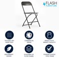 thumbnail image 2 of Flash Furniture Hercules Series Premium Black Plastic Folding Chair, 2 of 9