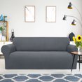 thumbnail image 1 of PiccoCasa Stretch Sofa Slipcover Washable Furniture Covers for Dogs Dark Gray Large, 1 of 7