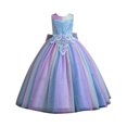 thumbnail image 1 of Robe Formelle pour Filles Sans Manches Robe de Bal pour Filles Robe en Tulle Robes de Fête pour Filles 7-8 Ans, 1 of 5