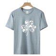 thumbnail image 3 of Blouses à Manches Courtes pour Femmes, Mode Décontractée, T-Shirt à Manches Courtes Imprimé, Blouse d'Été pour Femmes, 3 of 4