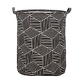 thumbnail image 3 of Stylish Patterned Linen Laundry Hamper Large Open Top Breathable Fabric For Bedroom Bathroom Durable And Easy Design, 3 of 5
