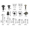 thumbnail image 2 of Unique Bargains 195pcs Corps de Carénage de Moto Boulons Fixation Clip Vis, 2 of 8