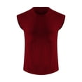 thumbnail image 4 of LUOGENLI T-shirts pour Homme pour Hommes T-Shirt Sans Manches Respirant pour Homme Hauts Ajustés Mode Été Col Rond T-shirts à Manches Courtes pour Homme T-Shirt Graphique Pâques Vin P, 4 of 4