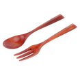 thumbnail image 4 of Wooden Spoon Fork Set, 2Pcs/Set Kitchen Tableware Travel Flatware Set Wooden Fork And Spoon Set  For Restaurant For Office For Travel For Home Phoebe Wood, 4 of 8