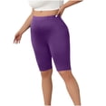 thumbnail image 2 of Women Plus Size Biker Shorts Gym Workout Running Yoga Athletic Shorts, 2 of 6