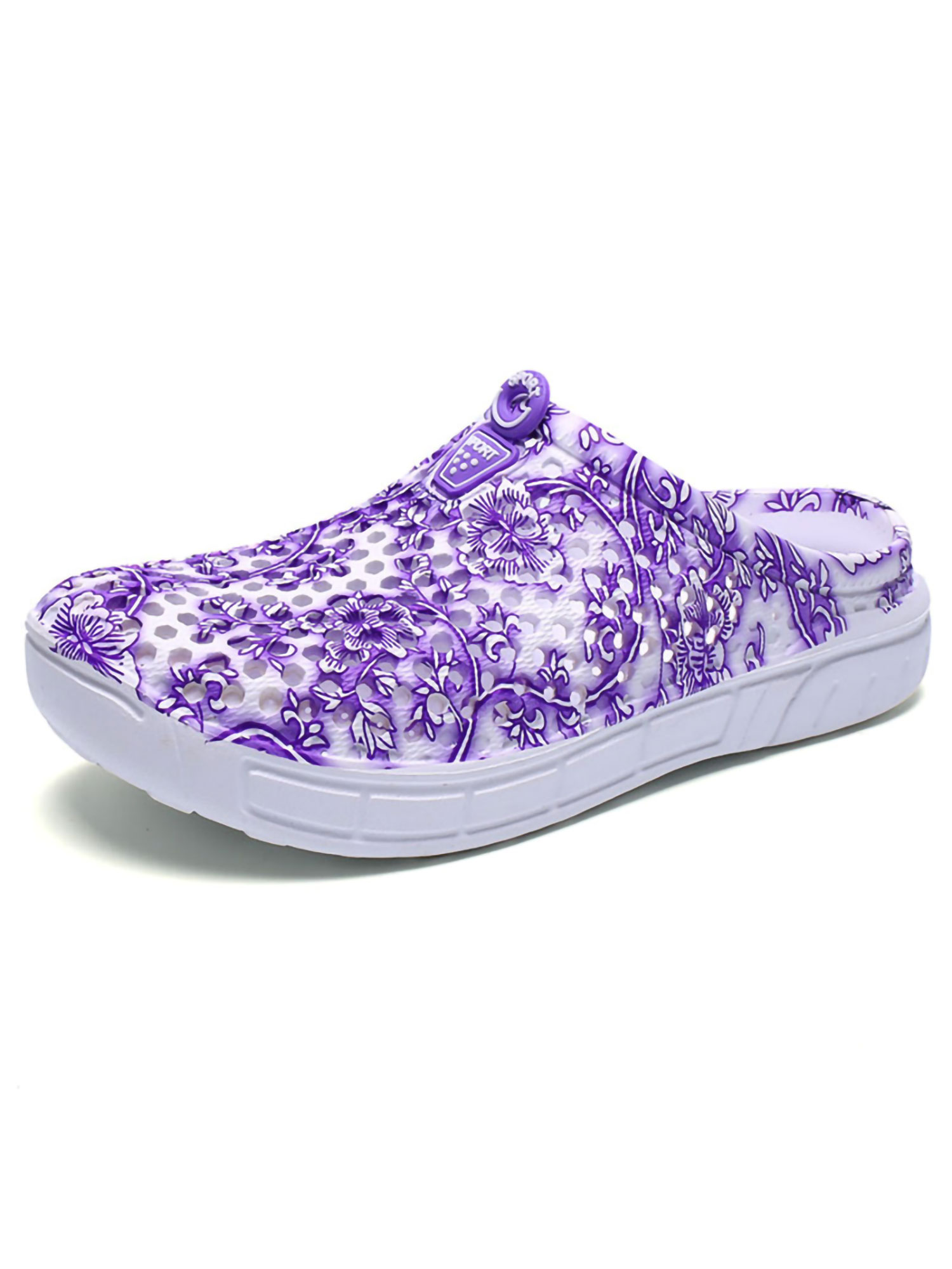 Innerwin Sabots pour Femmes Mules d'Été à Enfiler Séchage Rapide Sandales Plage Douche Violet 9