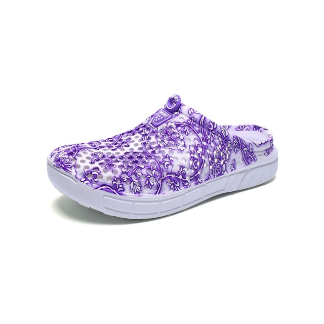 Innerwin Sabots pour Femmes Mules d'Été à Enfiler Séchage Rapide Sandales Plage Douche Violet 9