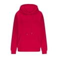thumbnail image 4 of Yuyuzo Hoodies for Women Crew Neck Oversized Sweatshirts Long Sleeve Solid Color Casual Fall Pullover Blouse S-5XL, 4 of 6