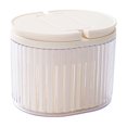 thumbnail image 2 of Refrigerator Food Storage Containers, Airtight Kitchen Organizer Boxes, Fresh Produce Keepers, Removable Strainer Basket, Garlic Ginger Onion Saver, Multipurpose Fridge Freezer, 2 of 9