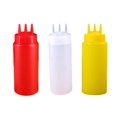 thumbnail image 1 of simhoa 3 Pieces Refillable Ketchup Squirt Bottle 3 Colors Sauce Bottles Dispenser Multi 450ml, 1 of 8