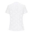 thumbnail image 4 of Liquidation! Hauts Grande Taille pour Femmes, Blouse à Manches Courtes d'Été pour Femmes, Mode Décontractée à Manches Courtes Unie Col en V Blouse, 4 of 4