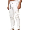 thumbnail image 2 of DPTALR Hommes Été Décontracté Court Cargo Sport Jogger Jogging Long Pantalons de Sport, 2 of 6