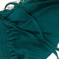 thumbnail image 4 of Yuyuzo Plus Size Shorts for Women Drawstring Wide Leg Lace Bottom High Waist Solid Color Lounge Shorts, 4 of 6