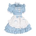 thumbnail image 4 of Robe de Soubrette Française Tenue d'Uniforme de Soubrette Pure Robe à Manches Courtes à Encolure Carrée, 4 of 4