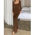 thumbnail image 3 of ORUYROP Femmes Maxi Robe Moulante Sexy Bretelles Spaghetti Slip Serré Sans Manches Robes Longues 2023, 3 of 6
