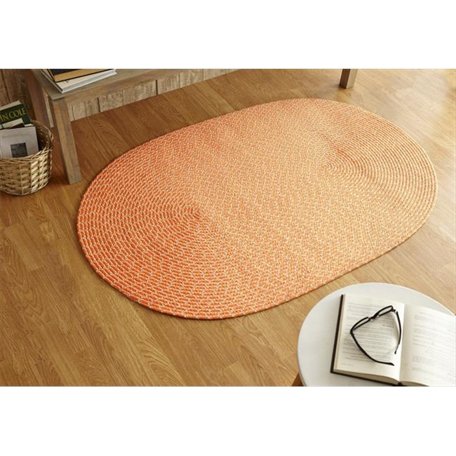 Better Trends BRSSR4266OR Tapis Tressé Sun Splash, Orange - 42 Po.