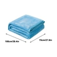 thumbnail image 3 of Flannel Blanket, Super Soft Warm Solid Fleece Blanket Throw Rug Sofa Bedding, 70x100cm Comfortable Machine Washable Velvet Conditioning Blanket Picnic Blanket Easy to Clean, 3 of 6