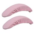 thumbnail image 1 of 2pcs Soft Chair Arm Rest Covers Stretchable Office Chair Armrest Slipcovers - Black, 1 of 6