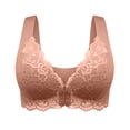 thumbnail image 2 of Weiqiqre Bras for Women Full Coverage Front Closure Posture Back Unpadded Wirefree Everyday Bra -Comfort, 2 of 5