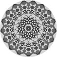 thumbnail image 1 of Ahgly Tapis d'Intérieur Lavable en Machine Carré Gris Carbone, 3 Pieds Carré, 1 of 7