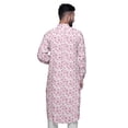 thumbnail image 4 of Atasi Kurta Décontractée Imprimée à Col Mandarin Chemise Ethnique Longue Kurta Asymétrique, 4 of 6
