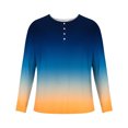 thumbnail image 4 of AherBiu Plus Size Mens Long Sleeve Shirts Stretch Athletic Button Shirt Lightweight Comfy Fall Gradient Sports Shirts, 4 of 4