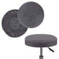 thumbnail image 3 of pitrice 2X Stool Cover Bar Supplies Dustproof Chair Washable Exquisite Multicolored Covers Fine Workmanship Handily Install Party Accessories Exquisite Gray L, 3 of 9