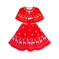 thumbnail image 1 of Robe Fille Renne Cape Rouge Cape Noël Nouvel An 7 Ans, 1 of 8