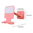 thumbnail image 2 of Phone Holder Wall Handsfree Cellphone Stand Mount Bedroom Organizer 90 Degree Rotation Removable Smartphone Rack for Bathroom Bedroom Pink, 2 of 8