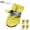 Yellow 7B8, variant on ZZkhGO Reflective Dog Shoes, Waterproof Boots for Small Dogs, Non-Slip Puppy Booties with Adjustable Straps for Outdoor
