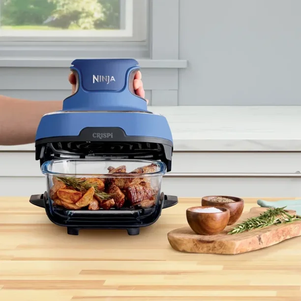 Ninja Crispi 5-in-1 Glass Fryer Cooking System, FN103CCO, 3 Glass