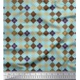 thumbnail image 1 of Soimoi Poly Georgette Fabric Argyle Check Print Fabric by Yard 52 Inch Wide, 1 of 3