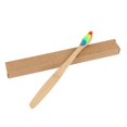thumbnail image 4 of facefd 4/6/10PCS Rainbow-colored Double-core Bristles Eco-friendly Bamboo Toothbrush, 4 of 6