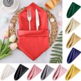 thumbnail image 4 of YAOMOBB Napkin Elegant Satin Dinner Napkin for Dining Table Decoration, 4 of 6