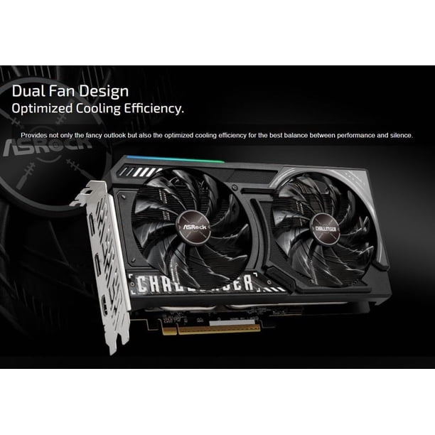 ASRock Challenger Radeon RX 9060 XT 16GB GDDR6 PCI Express 5.0 x16
