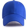 thumbnail image 1 of ORUYROP Men Women Plain Cotton Structured Baseball Cap Adjustable Strapback 6 Panel Hat, 1 of 2
