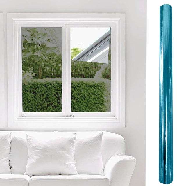 Film pour Fenêtre Réfléchissant Unidirectionnel pour Bloquer le Soleil, Contrôle de la Chaleur avec Protection UV, Installation à Adhérence Statique Sans Colle, Trousse Améliorée pour Fenêtres de Bureau Ou de Maison