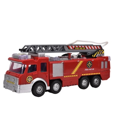 Electric Fire Truck Toy, With Rotatable Extended Fire Ladder Kids Fire Truck Toy, Kids Over 3 Years Old Girls/Boys Christmas