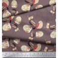 thumbnail image 2 of Soimoi Poly Crepe Fabric Bird & Owl Kids Printed Fabric 1 Yard 52 Inch Wide, 2 of 3