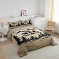 thumbnail image 3 of Erosebridal Happy Camping Bedding Twin Comforter Set, Camper RV Car Duvet Insert, Beige Black, Reversible 2-Piece, 3 of 7