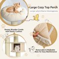 thumbnail image 4 of Gymax 77.5'' Cat Tree Condo Multi-Level Kitten Activity Tower w/ Sisal Posts, 4 of 9