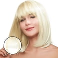 thumbnail image 1 of fheaev Natural Seamless Hair Extensions With Sideburns Hand-woven Long Airing Bangs Both Sides Chemical Fiber Wig, 1 of 1